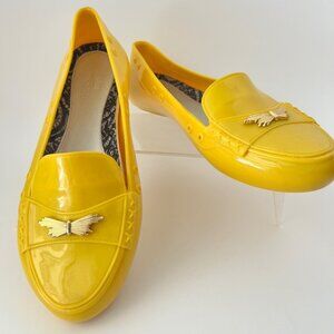 Yellow Melissa Jason Wu Rubber Yellow Flats Size 36